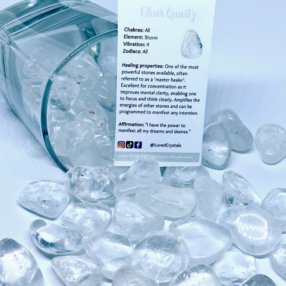 Clear Quartz Tumbled Crystal 💎